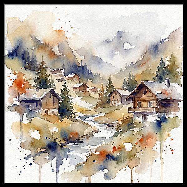 Mountain Village Tranquility