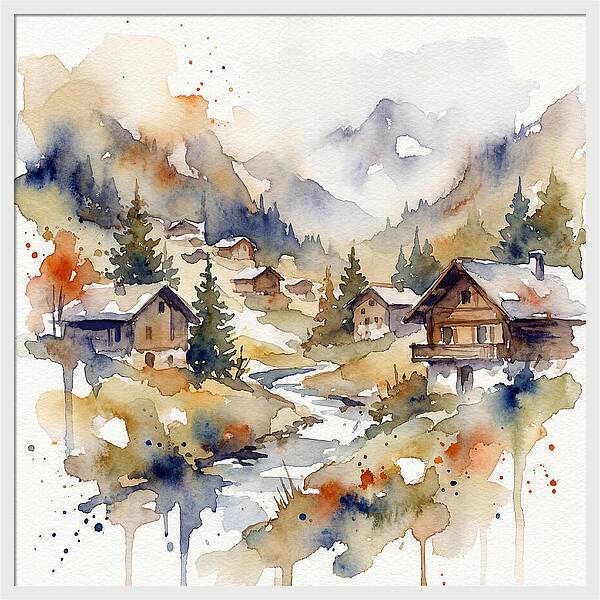 Mountain Village Tranquility