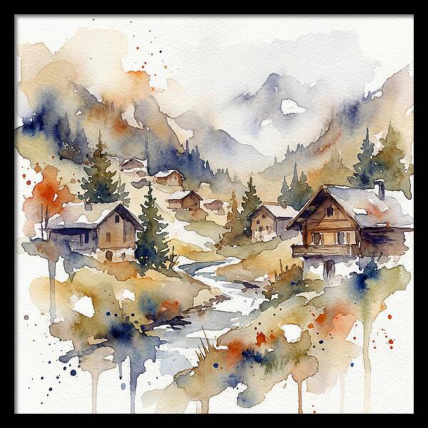 Mountain Village Tranquility