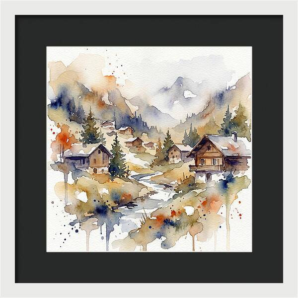 Mountain Village Tranquility