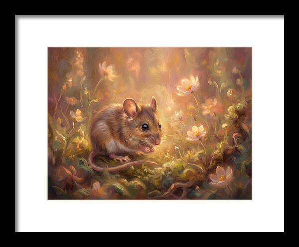 Mouse Among Blossoms