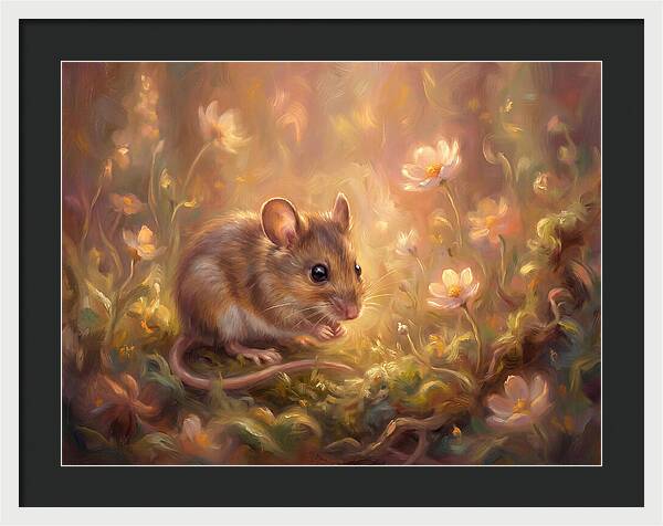 Mouse Among Blossoms