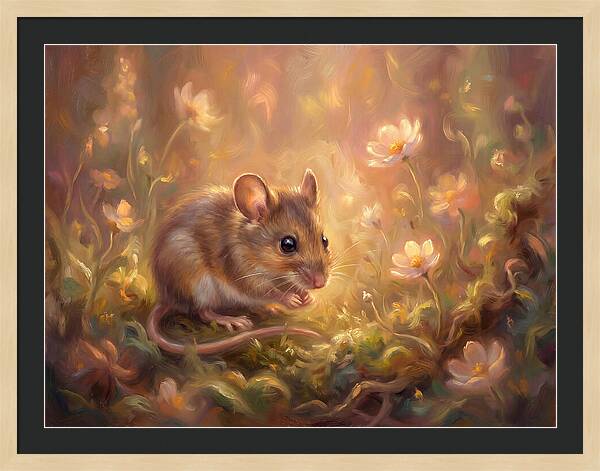 Mouse Among Blossoms