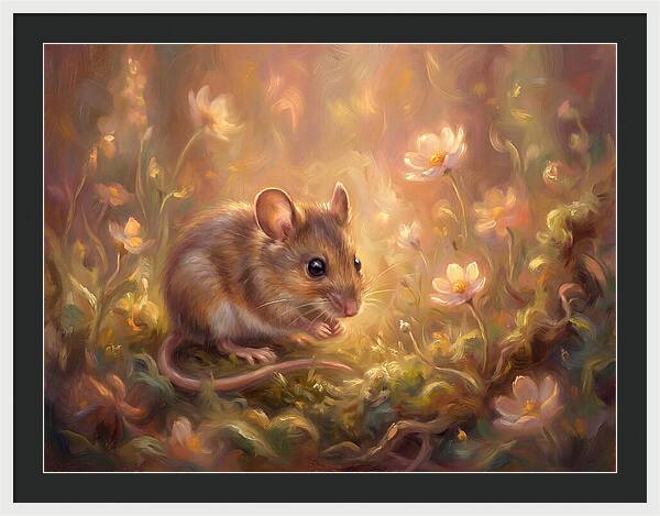 Mouse Among Blossoms