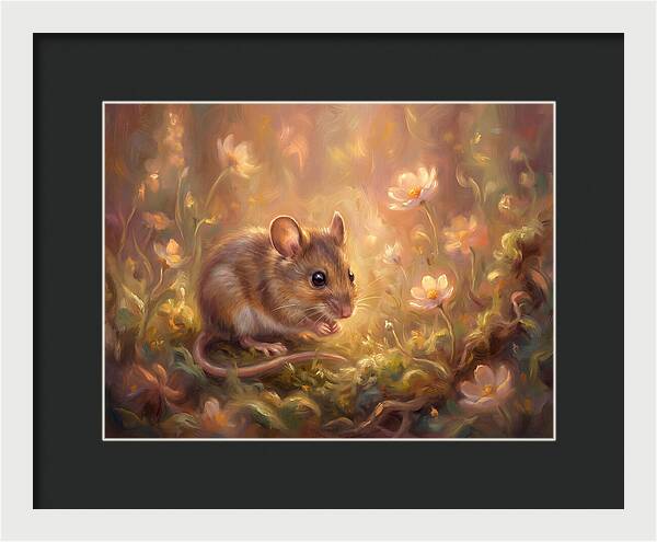 Mouse Among Blossoms