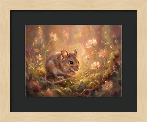 Mouse Among Blossoms