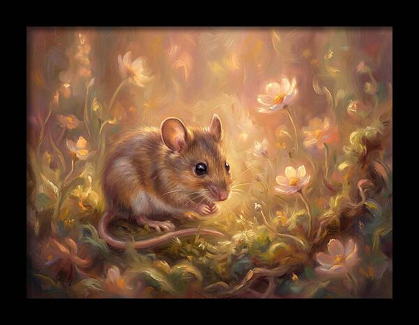 Mouse Among Blossoms
