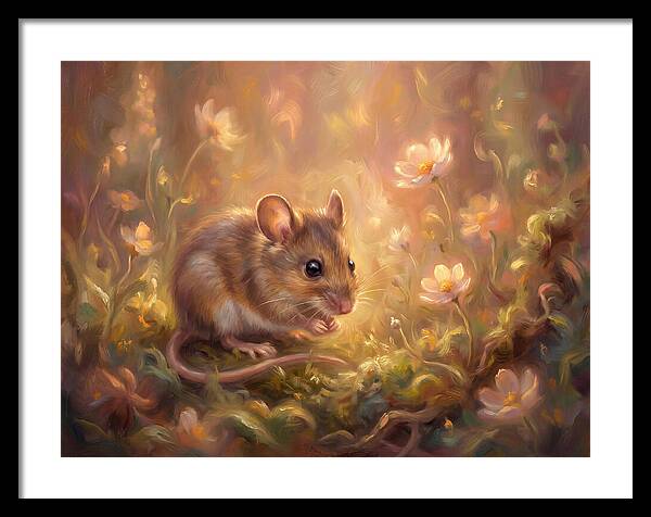 Mouse Among Blossoms