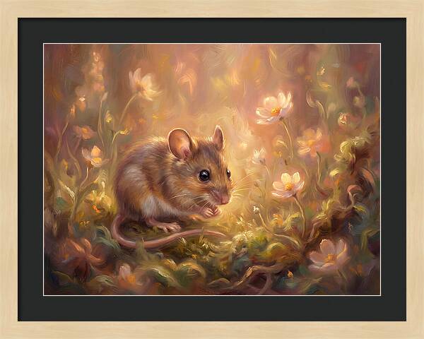 Mouse Among Blossoms