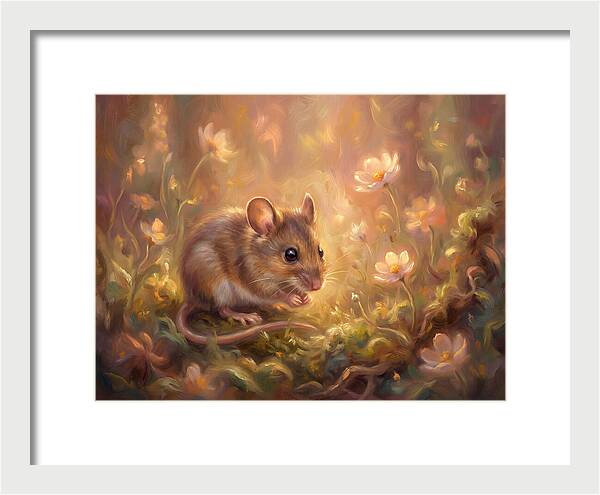Mouse Among Blossoms