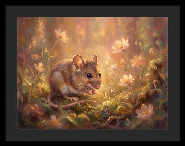 Mouse Among Blossoms