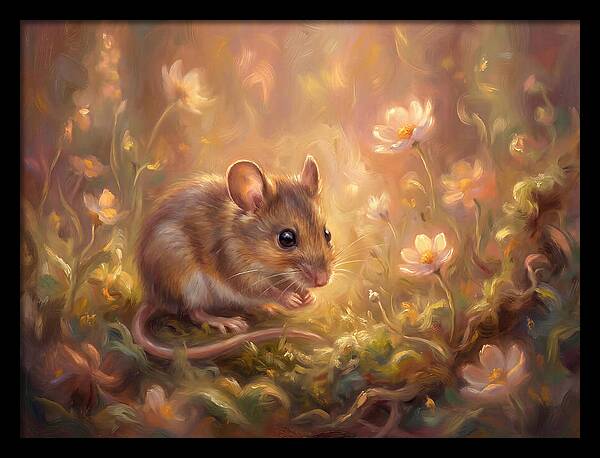 Mouse Among Blossoms