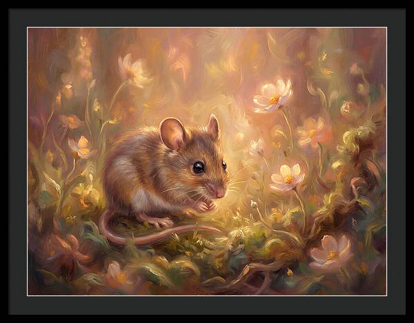 Mouse Among Blossoms