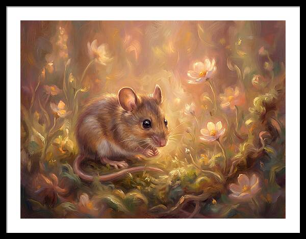 Mouse Among Blossoms