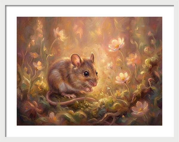 Mouse Among Blossoms