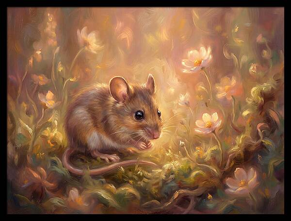 Mouse Among Blossoms