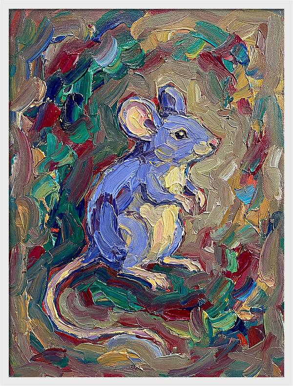 Mouse In Expressionist Style