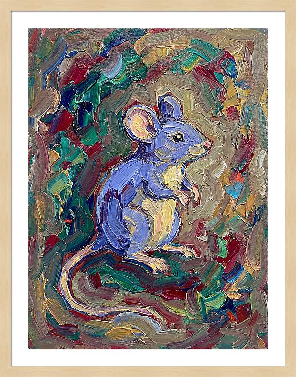 Mouse In Expressionist Style
