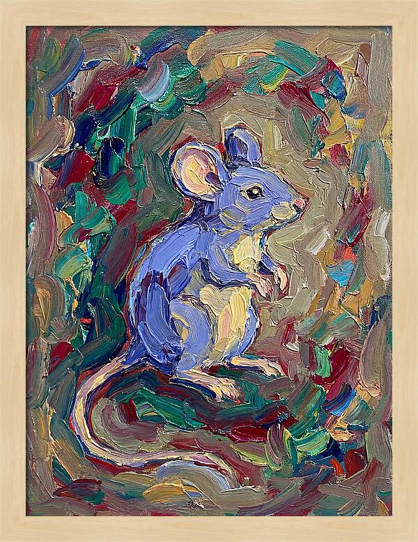 Mouse In Expressionist Style