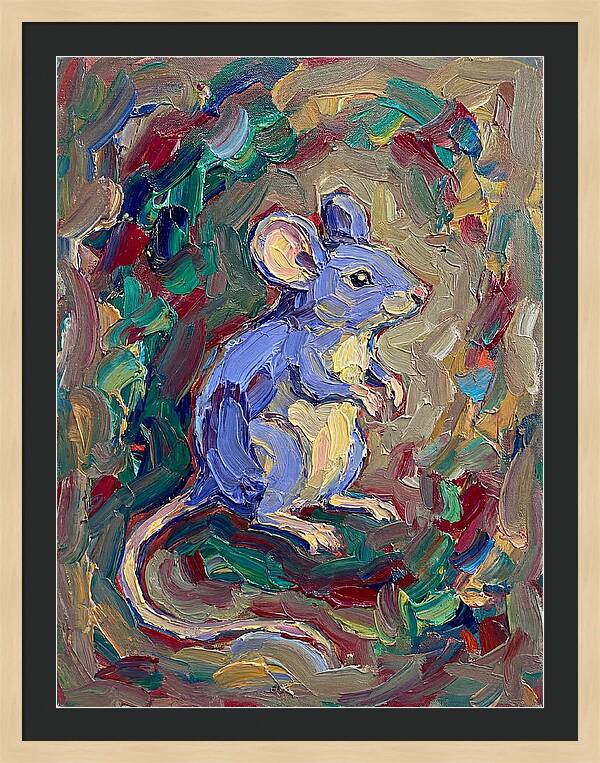 Mouse In Expressionist Style