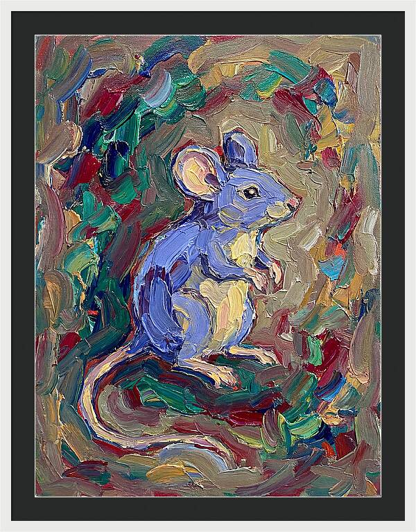 Mouse In Expressionist Style