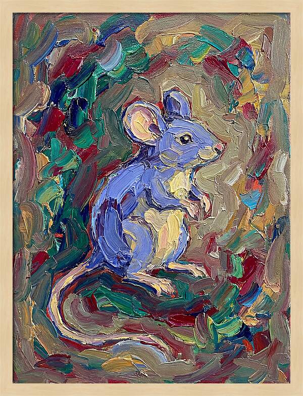 Mouse In Expressionist Style