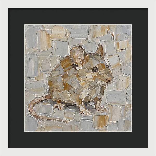 Mouse In Palette Knife Style