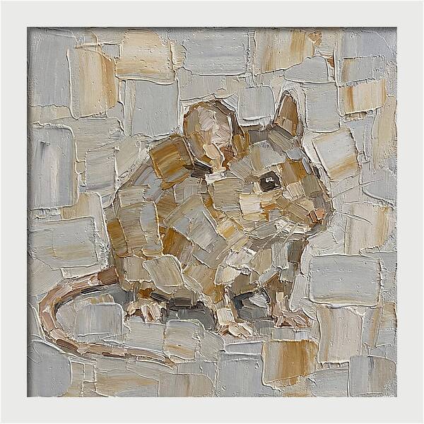 Mouse In Palette Knife Style