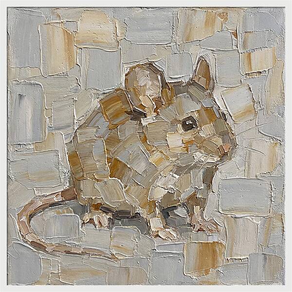 Mouse In Palette Knife Style