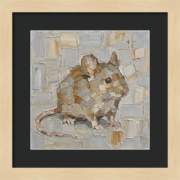 Mouse In Palette Knife Style