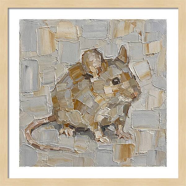 Mouse In Palette Knife Style