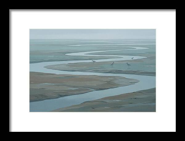 Mudflat Serenity At Low Tide