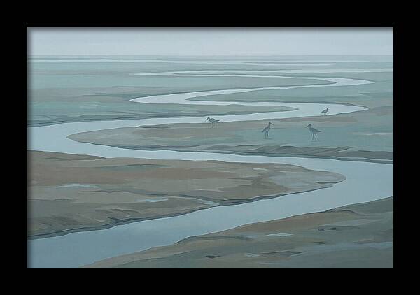 Mudflat Serenity At Low Tide