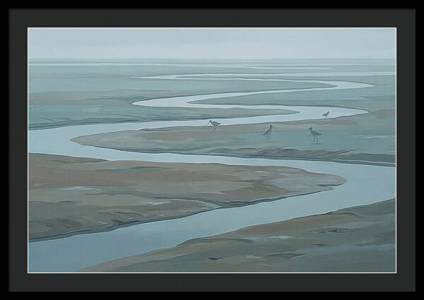 Mudflat Serenity At Low Tide