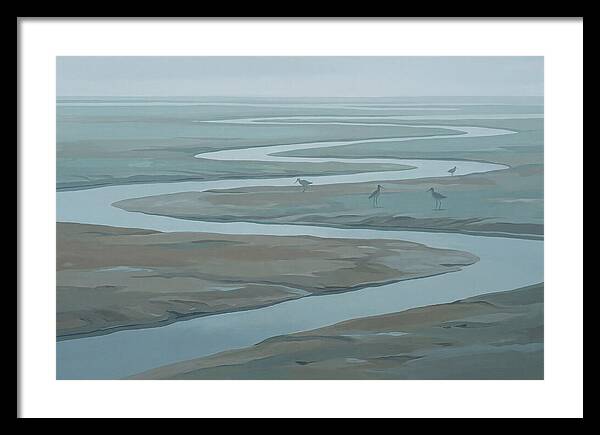 Mudflat Serenity At Low Tide