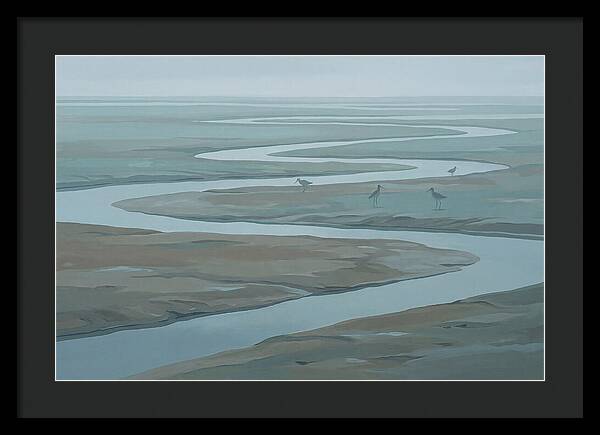 Mudflat Serenity At Low Tide