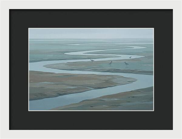 Mudflat Serenity At Low Tide