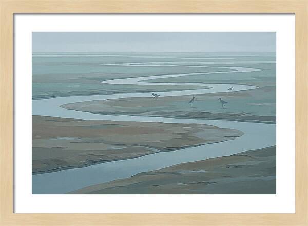 Mudflat Serenity At Low Tide