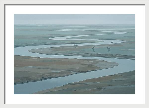 Mudflat Serenity At Low Tide