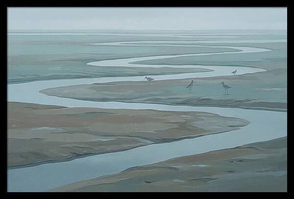 Mudflat Serenity At Low Tide