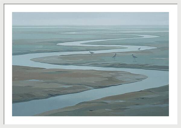 Mudflat Serenity At Low Tide