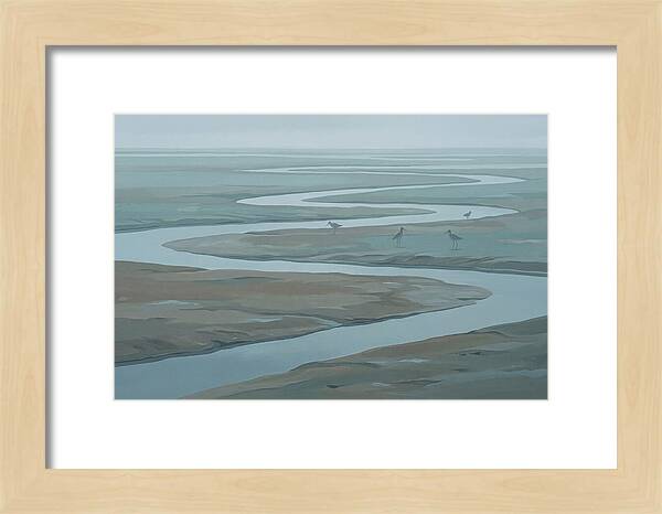 Mudflat Serenity At Low Tide