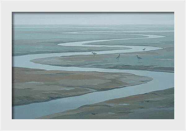 Mudflat Serenity At Low Tide