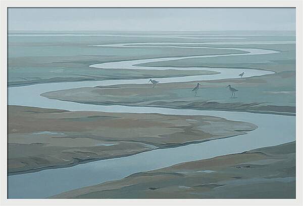 Mudflat Serenity At Low Tide