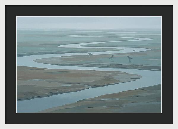 Mudflat Serenity At Low Tide