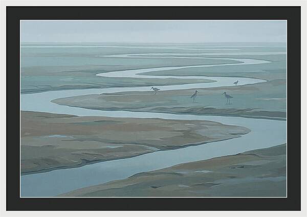 Mudflat Serenity At Low Tide