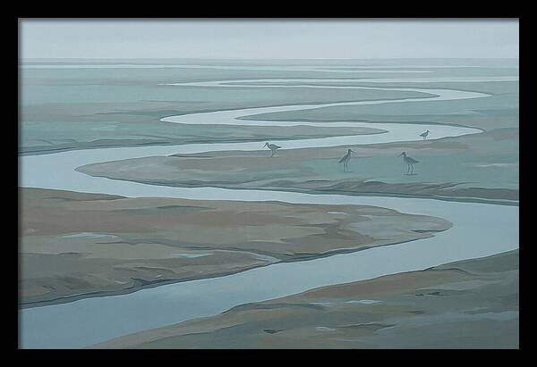 Mudflat Serenity At Low Tide