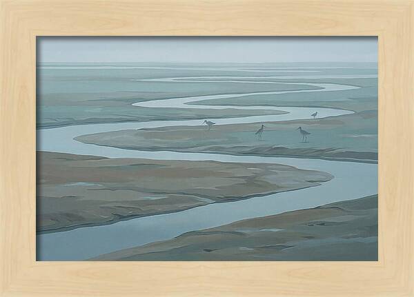 Mudflat Serenity At Low Tide