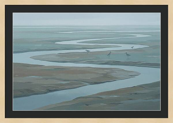 Mudflat Serenity At Low Tide