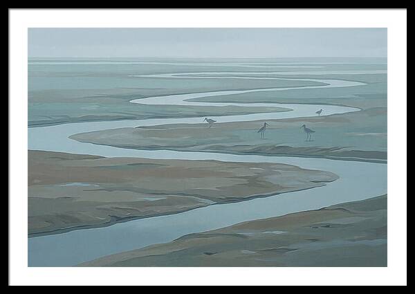 Mudflat Serenity At Low Tide